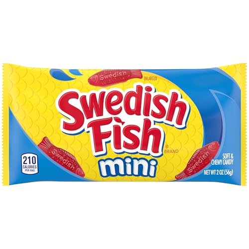 SWEDISH FISH Mini Candy 24 bolsas de 2 oz miniatura 4