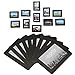 GRESATEK Marcos de Fotos magnéticos y imanes de Nevera, Marco de Bolsillo para Nevera, Blanco, Negro, Tiene Fotos de 10x15, 9x13, 8x10, 6x9 cm Pulgadas, Paquete de 20 (Negro)
