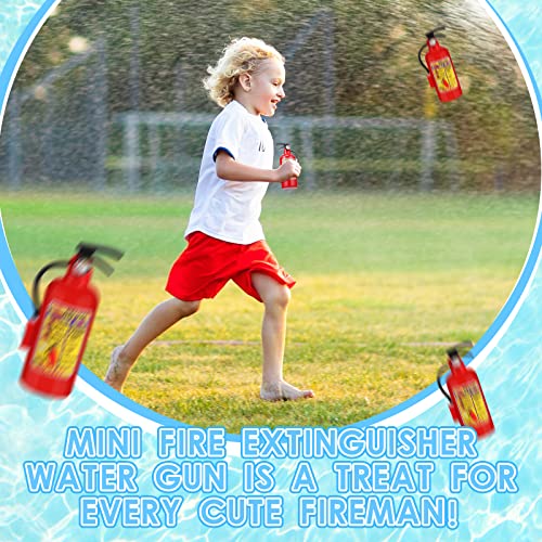 24 Packs 4 Inch Fire Extinguisher Toys Fire Extinguisher Mini Water Firemen Squirter for Party Favors