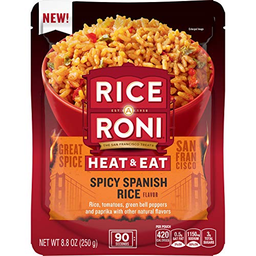 Rice A Roni Heat & Eat Rice, Spicy Spanish, (8 Pack)