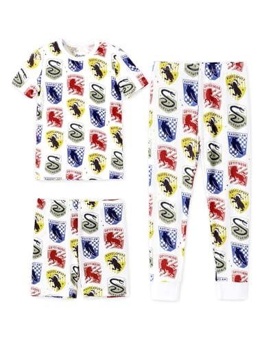 Harry Potter Kids Boys & Girls 3-Piece Pajama Set Batman & Superman Comfort Sleepwear Pjs White 5T