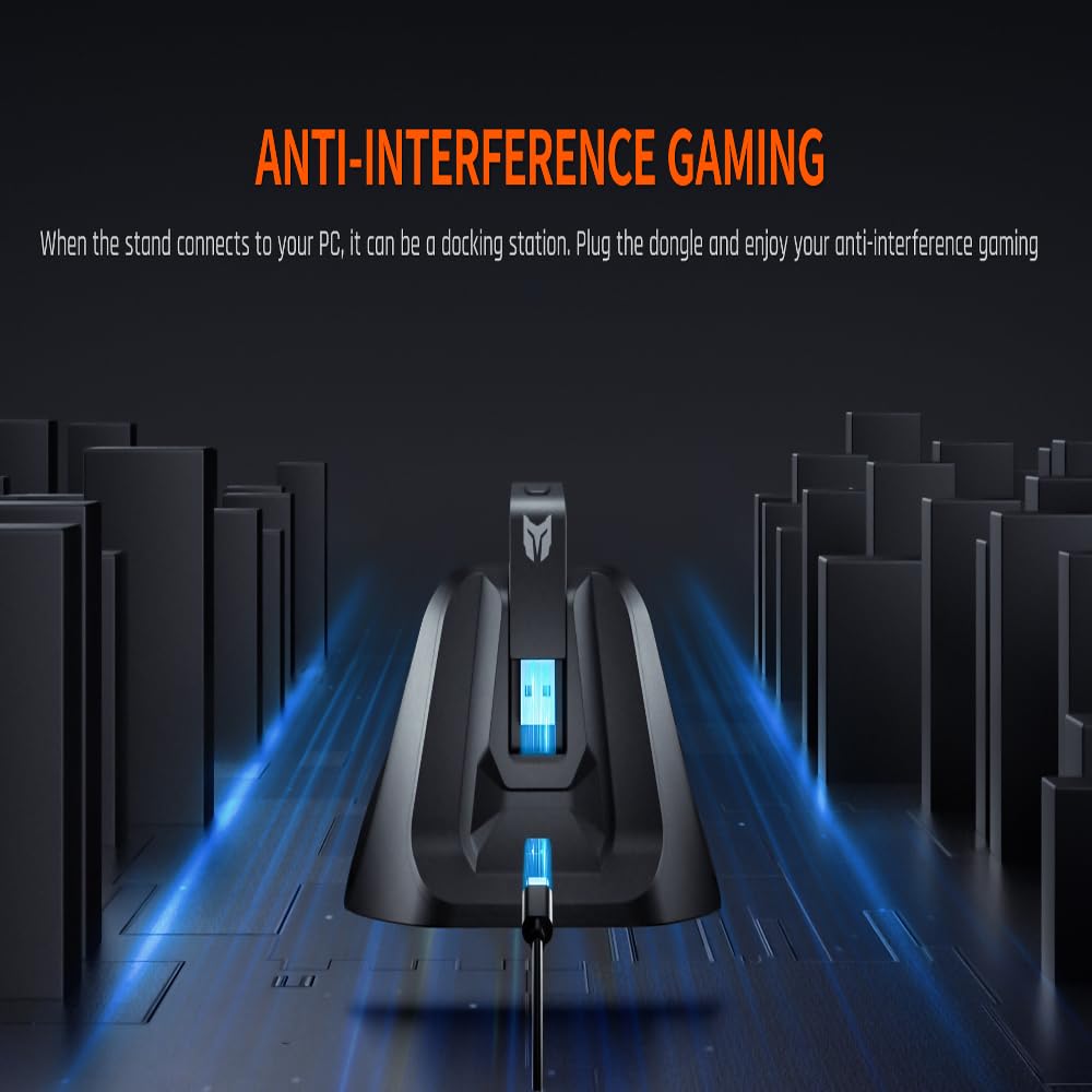 BIGBIG WON Gale PC wireless Controllers Motion Aiming, Hall Trigger, 4 pulsanti personalizzati, App Control Game Controller per PC/Switch/iOS/Android Con dock di ricarica (Nero)