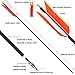 ZSHJGJR 30 Inch Archery Hunting Arrows Carbon Flu Flu Arrows Spine 500 Target Practice Arrows with 4pcs Turkey Feather Replaceable Arrowhead for Outdoor Hunting Shooting 6/12pcs (12, Orange & White)