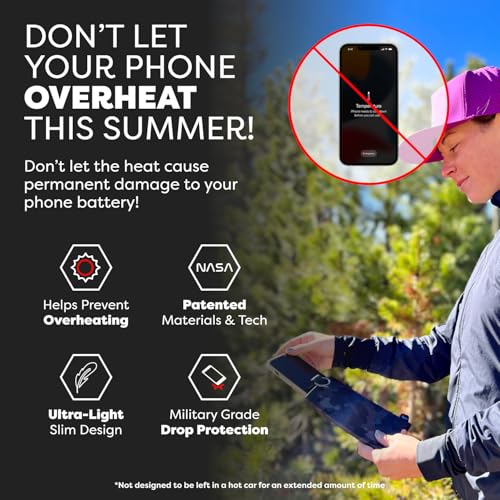 Image of PHOOZY Apollo II Thermal Phone Case with NASA-Derived Technology - Extends Battery Life 4X in Hot or Cold Weather - Military Grade 8-Foot Drop Protection Insulated Pouch - Medium Black Camo