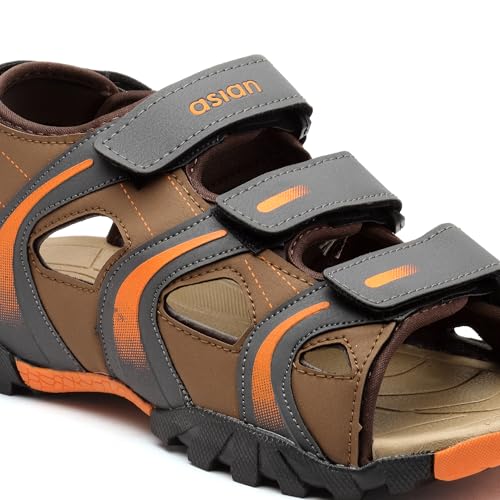 Image of ASIAN Mens VISTARA-20 Casual Sandals with adjustable velcro closure for easy wear with flexible fitting and trendy and stylish looks ideal for everyday use for mens as well as boys