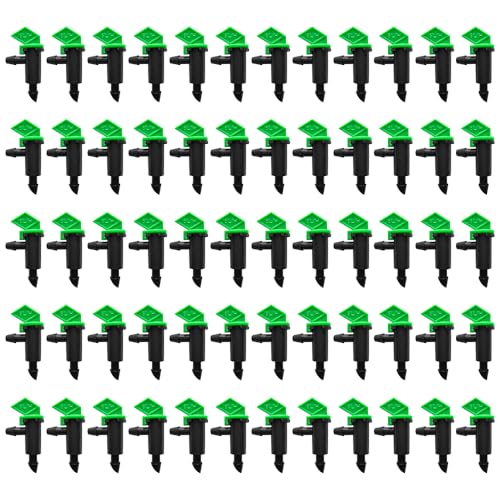Namvo 60 Pcs Irrigation Dripper Emitter, Watering Emitter, Drip Emitter, Garden Flags Watering