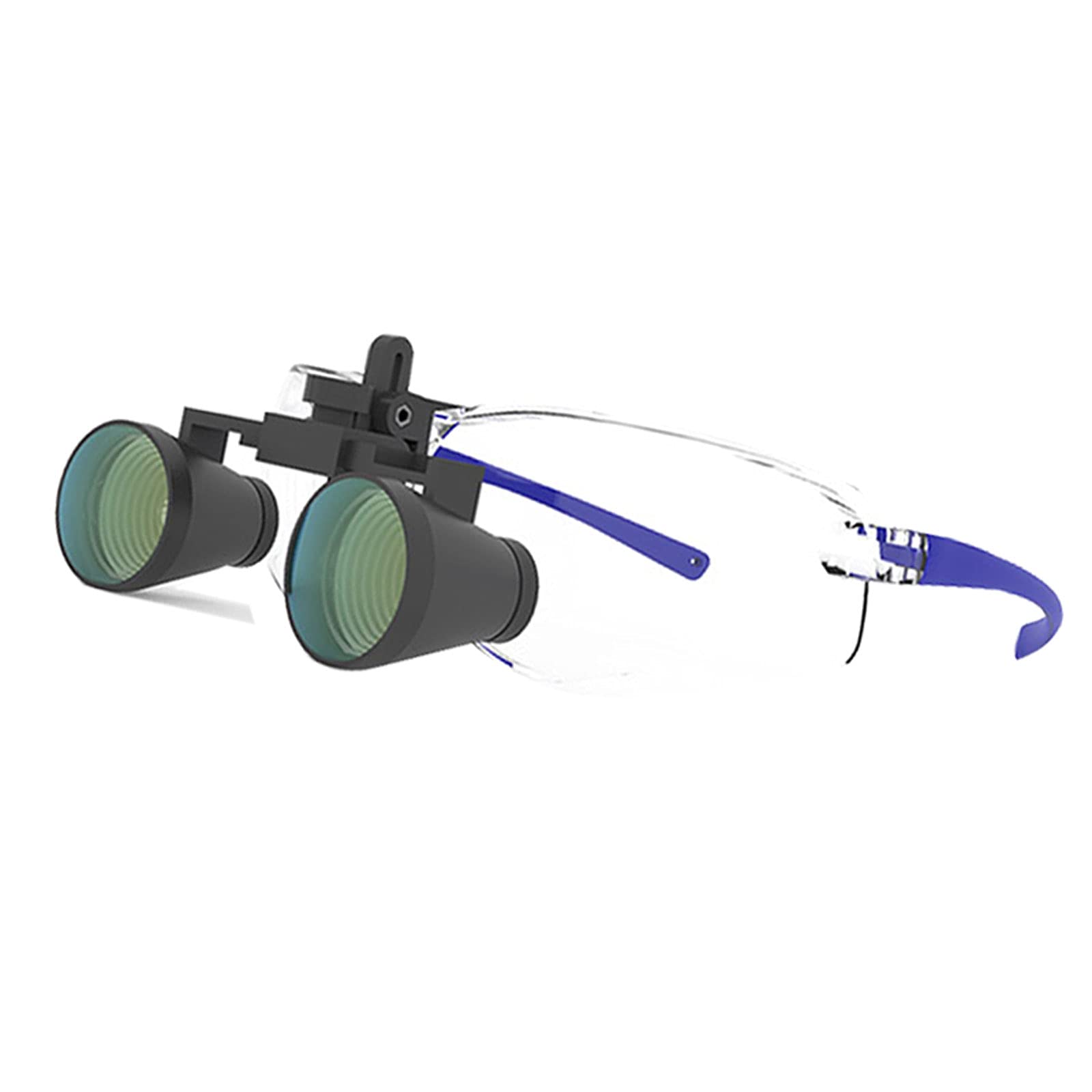 Lupa Montada en la Cabeza 2.5X/3.5X Aumentos Gafas de Aumento Odontologia con Luz 420mm