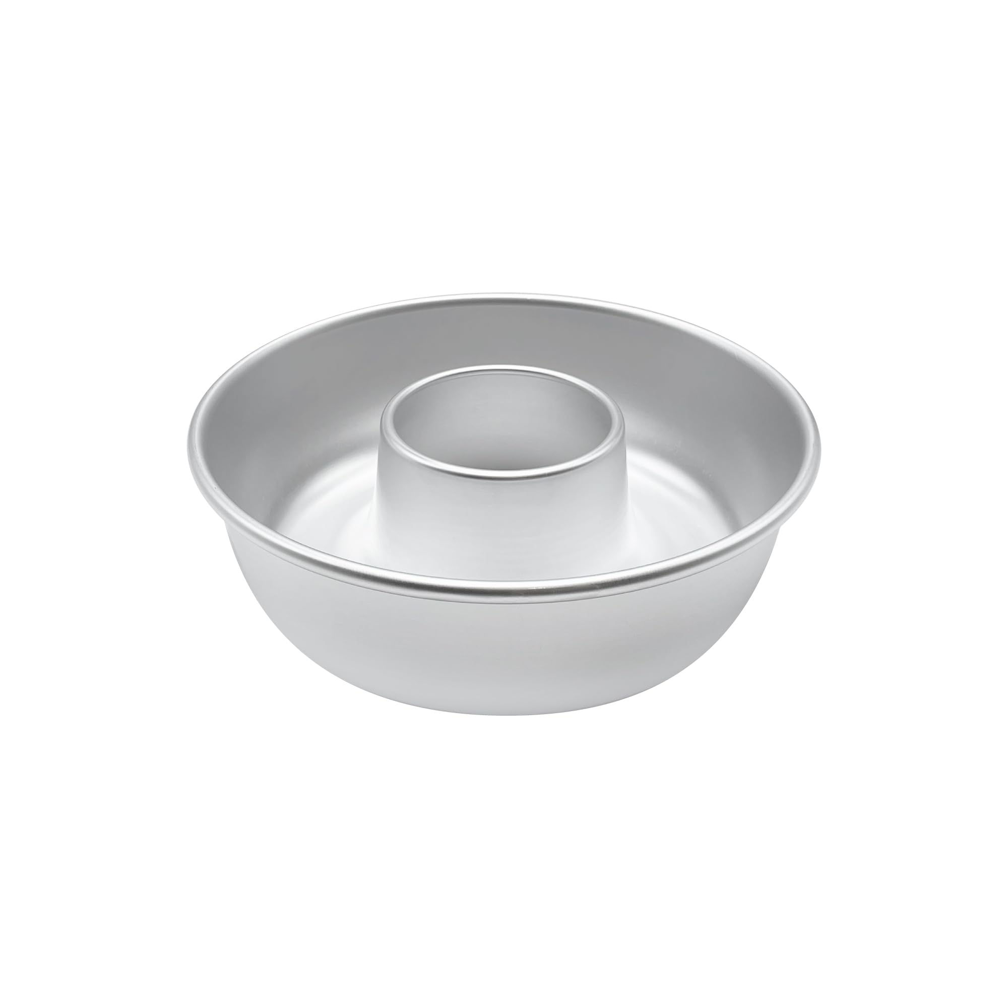 Pentole Agnelli COAL3730 Donut Mold with Tube, in Aluminum, Silver, 30 cm