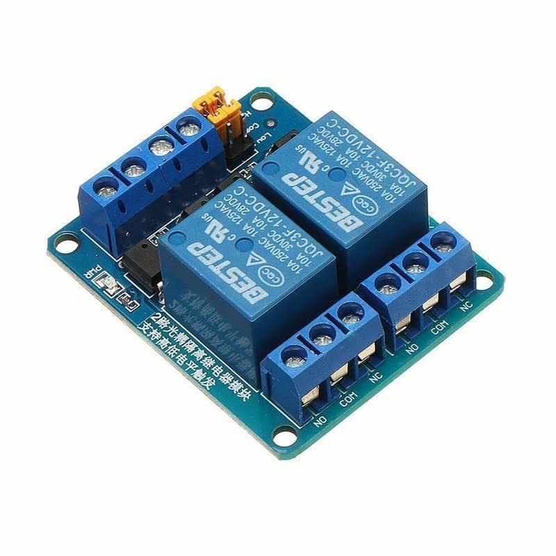 1PCS BESTEP 12V 2 Channel Relay Module High and Low Level Trigger for Auduino
