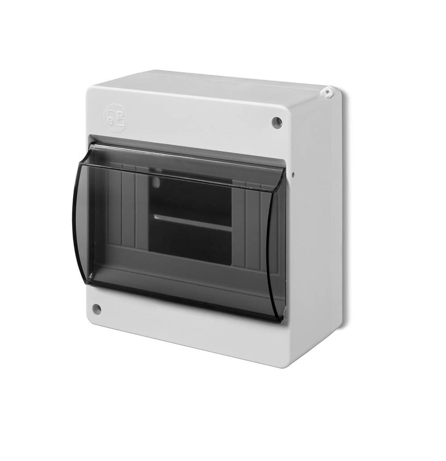 Elektro-Plast White Surface-Mounted Small Distribution Box Fuse Box 1 Row 6 Modules Ip30 Light Grey
