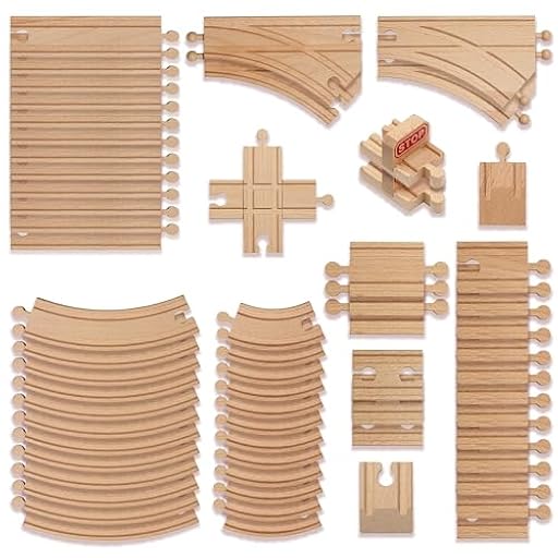 THE TWIDDLERS 64 Piezas Juego de Vías de Tren de Madera - Construir Su Propio Ferrocarril, Compatible con Las Principales Marcas de Trenes de Juguete, Amplia Selección de Carriles Rectos y Curvos | Ya disponible en tu tienda friki favorita! En mundofriki.es! THE TWIDDLERS 64 Piezas Juego de Vías de Tren de Madera - Construir Su Propio Ferrocarril, Compatible con Las Principales Marcas de Trenes de Juguete, Amplia Selección de Carriles Rectos y Curvos | Ya disponible en tu tienda friki favorita! En mundofriki.es!