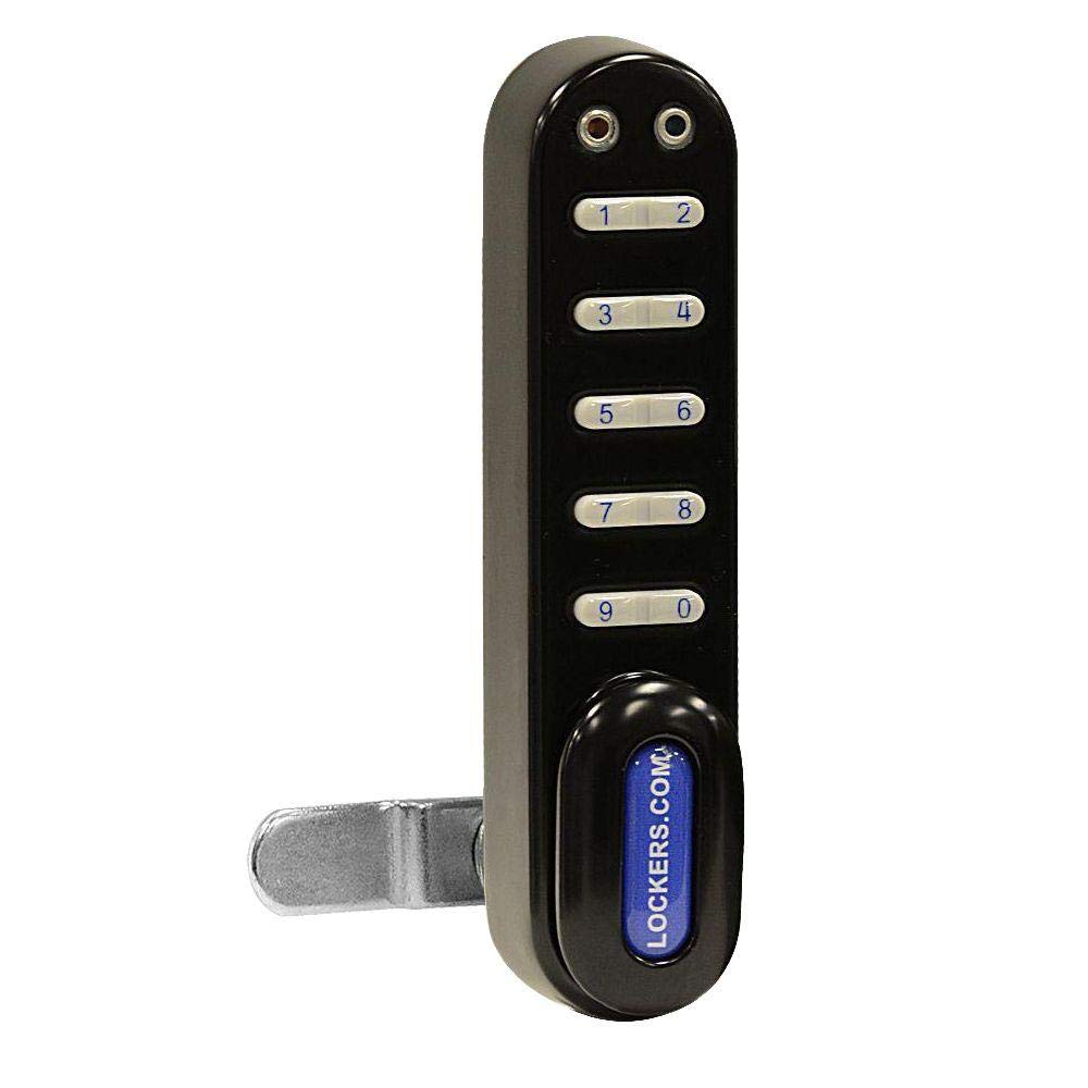 Salsbury Industries 30090BLK Electronic Lock Factory Installed on Open Access Designer Wood Locker and Designer Gear Locker Door, Black