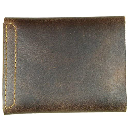 Hide & Drink, Leather T-Shape Wallet, Holds Up to 4 Cards Plus Flat Bills, Cash Organizer, Everyday Accessories, Handmade Includes 101 Year Warranty :: Bourbon Brown4