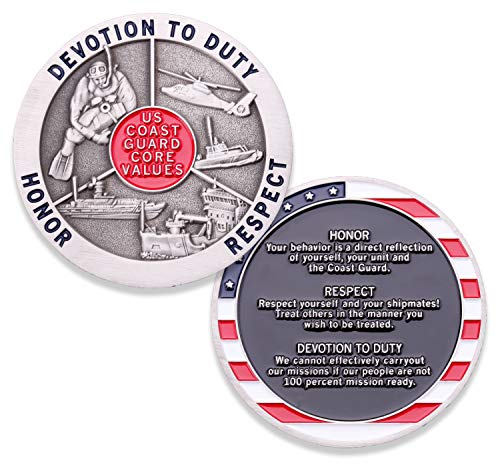 Coast Guard Core Values Challenge Coin