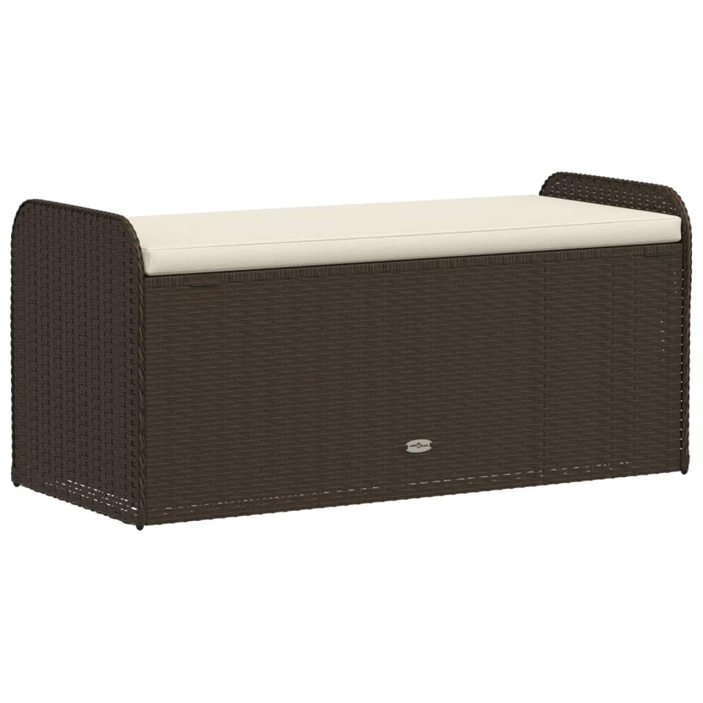 Cassapanca Da Esterno Con Cuscino Grigia 100 Cm In Polyrattan Unico Gris 94364477