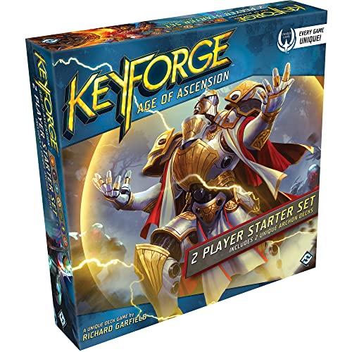KeyForge Age of Ascension Two Player Starter Set | Fast-Paced Card Game | Strategy Game for Adults and Teens | Ages 14+ | 2 Players | Average Playtime 45 Minutes | Made by Fantasy Flight Games