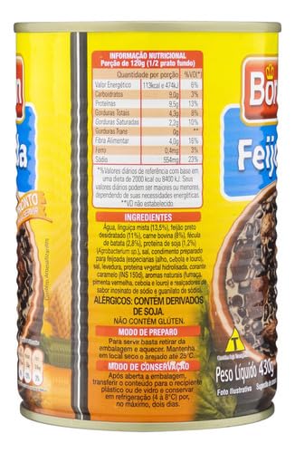 Stufato di fagioli BORDON - Feijoada Brasileira, 430g
