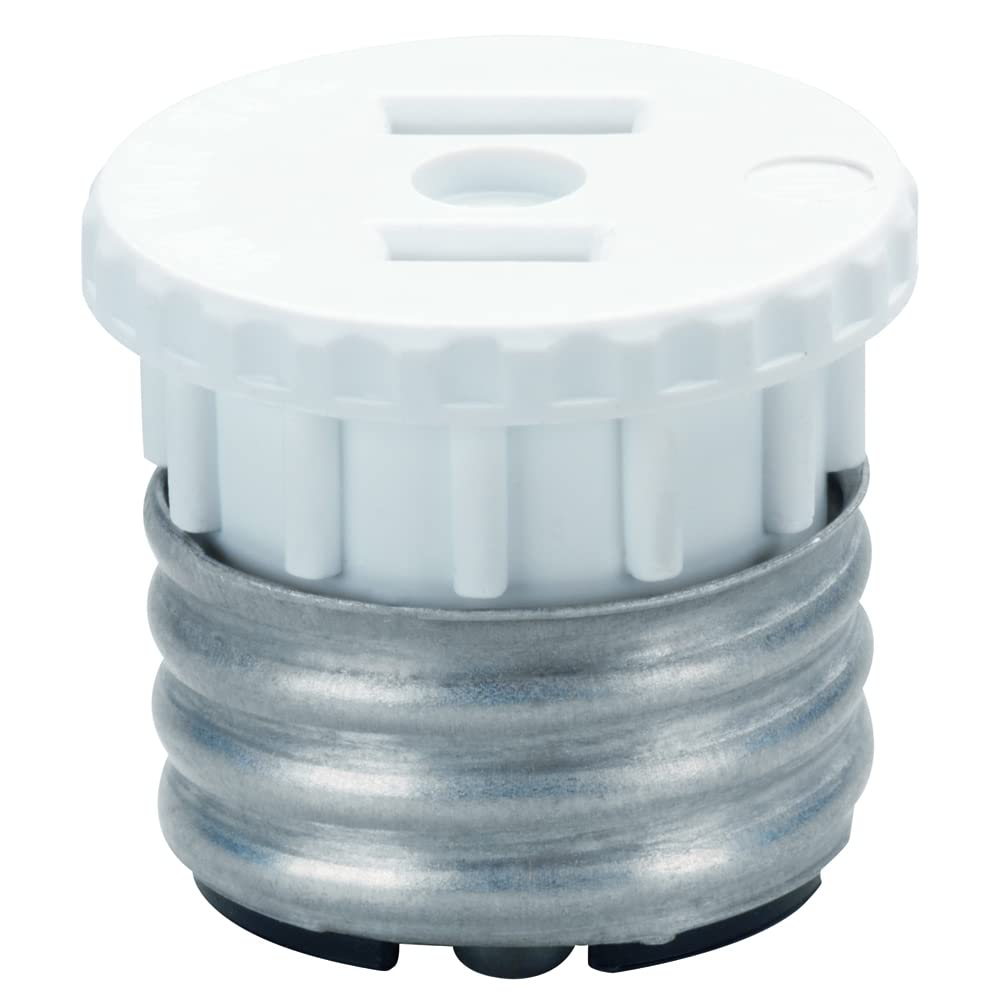 Pass & Seymour 125CC20 Lamp Holder Adapter, 15-Amp, 125-volt, 600-watt-image-10