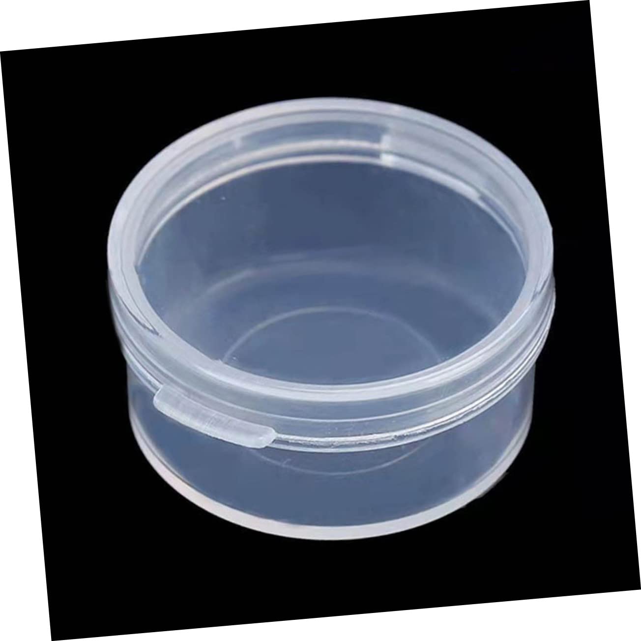 KICHOUSE Lightweight Plastic Storage Boxes 25pcs Small Round Sampling Jars for Labs Classrooms Homes