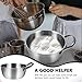 ABOOFAN Mixing Bowl with Handle Stainless Steel Ramen Pot for Home Cooking for Salad Instant Noodles and More Suitable for All Stove