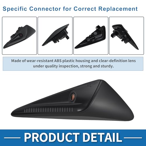 Image of Front Left Side Fender Camera for Tesla Model 3 Model Y 2017-2022 Trun Signal Repeater Wing Cam Replacement Park Assist Camera Replace No.1125106-50-J /1125106-50-H /1125106-50-G