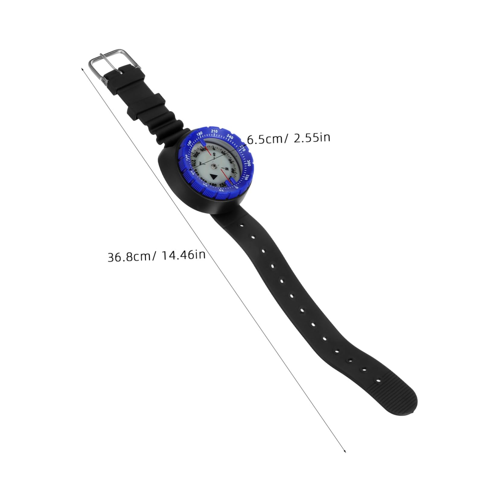 Zerodeko Brújula de Buceo para Hombre con Correa de Muñeca Herramienta de Navegación Compacta y Precisa para Senderismo Kayak y Supervivencia al Aire