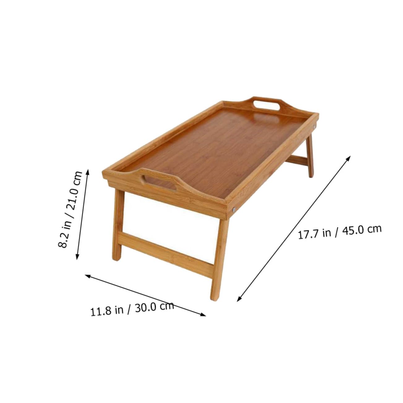 OFFSCH Convenient Bed Desk Breakfast Tray Folding Desk Collapsible Lap Tray for Bed Reading Table