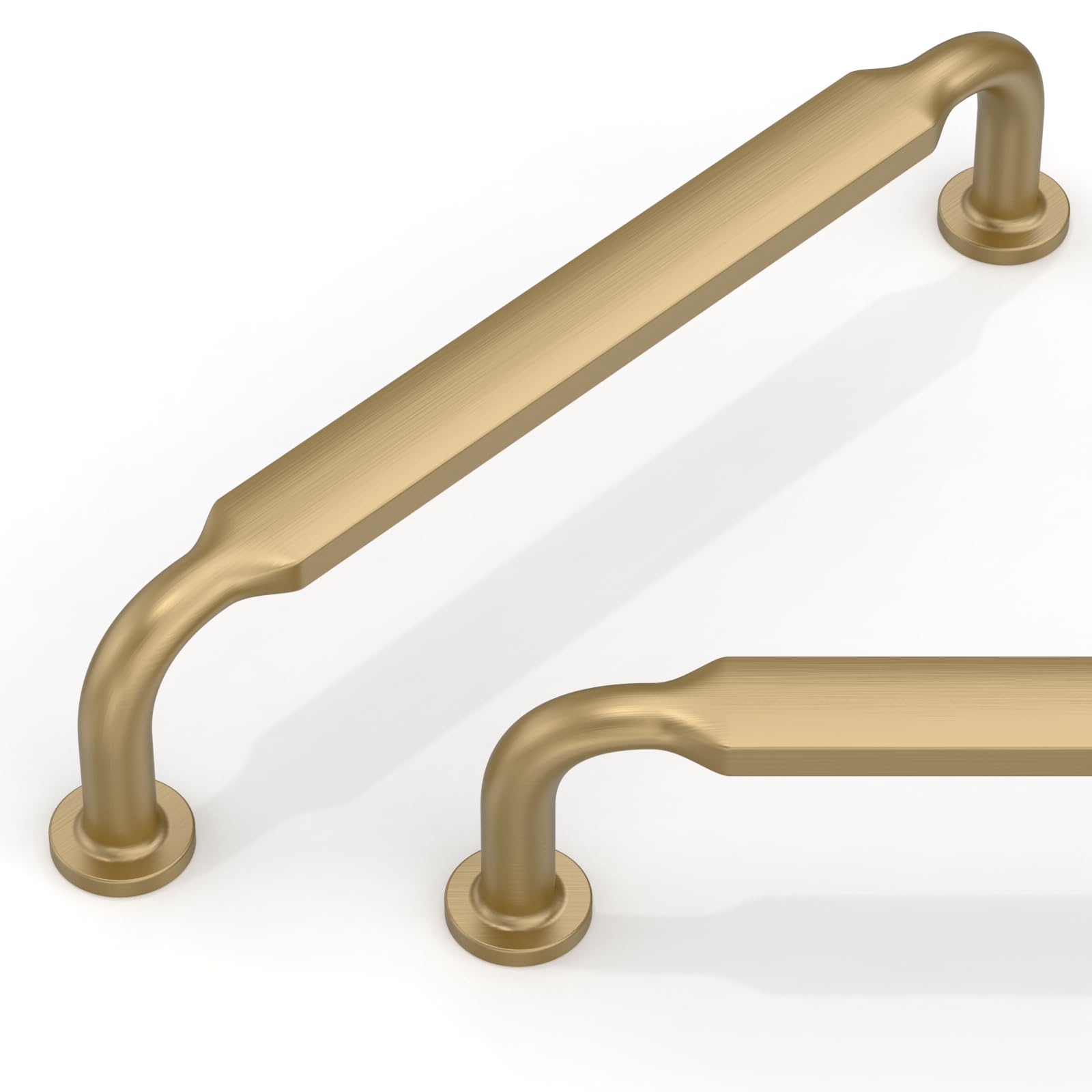 Talentedeco 10 Pack Champagne Bronze Cabinet Pulls 5 Inch(128mm) Kitchen Cabinet Handles Cabinet Hardware for Drawer Pulls