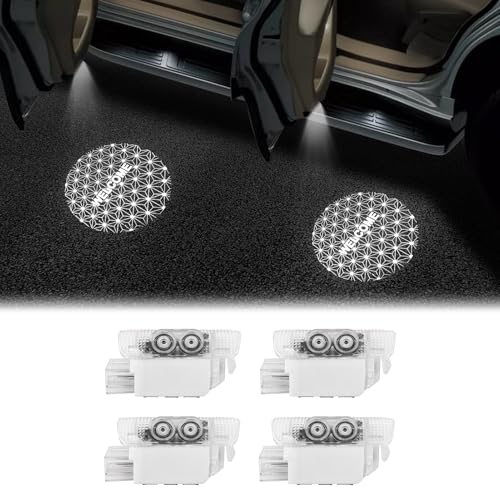 Car Door Light Logo Projection Lamp for 2024-2026 Toyota Land Cruiser 1958 250 Prado Lc250 Dynamic No Fade HD LED Car Welcome Projection Lamp Ambient Foot Light Land Cruiser 2026 Accessories