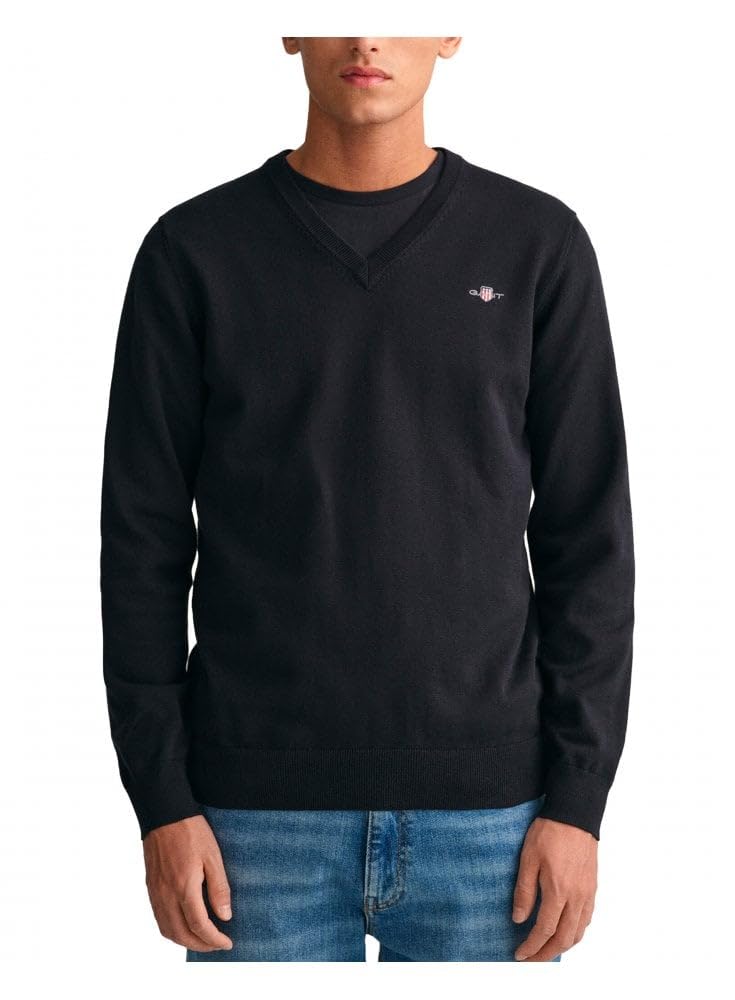 V Ausschnitt Gant Pullover Herren Lammwolle Herren Pullover Wolle