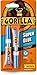 Price comparison product image Gorilla 3 X Superglue 3g (Pack of 2) - Gel, Cyanoacrylate, Standard, Paper, Leather, Wood, Rubber, Ceramic, Plastic