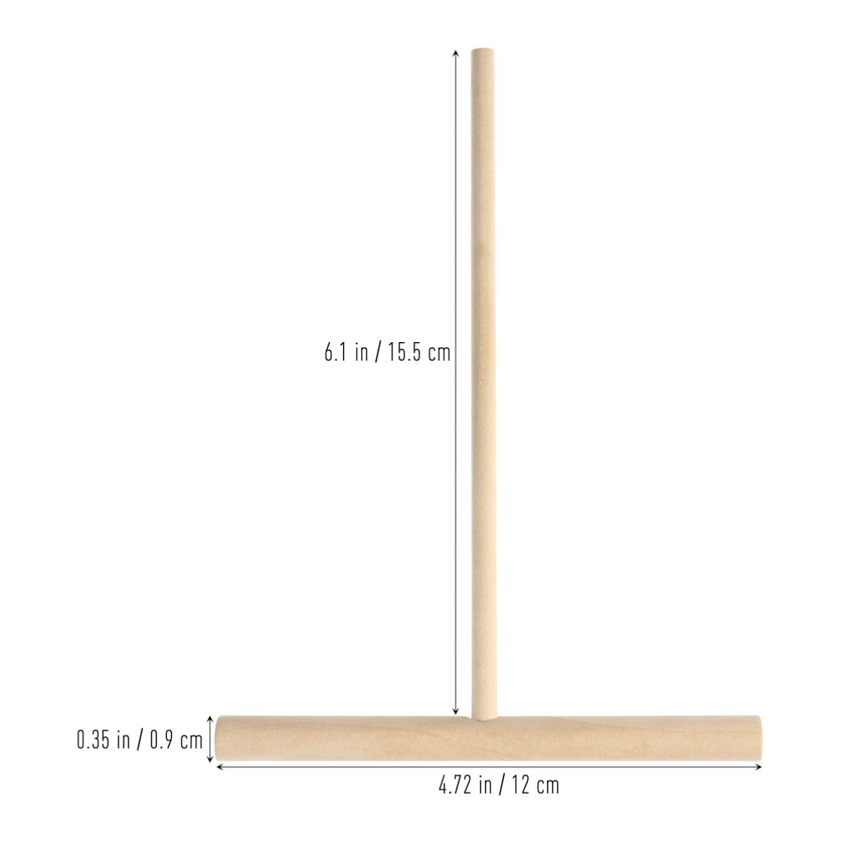Cabilock Wooden Crepe Maker Pancake Distributor Spread Dough Evenly Paper-thin Pancakes Griddle Pan Tool