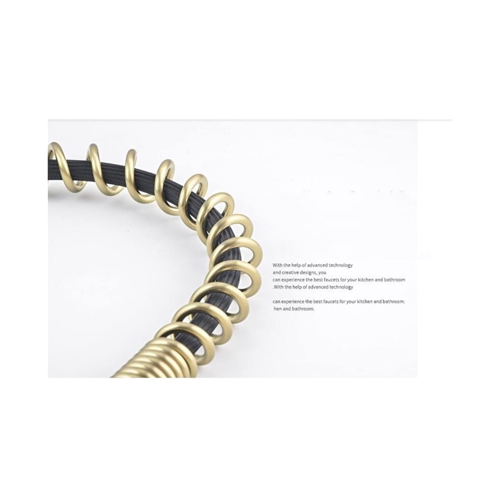 Grifo de Cocina, Grifo de Cocina extraíble Cepillo Grifo de Fregadero Dorado Grifo de Cocina de Estilo spaamerican de rotación de 360 ​​​​Grados/Artículo de 60 cm Comfortable Anniversary