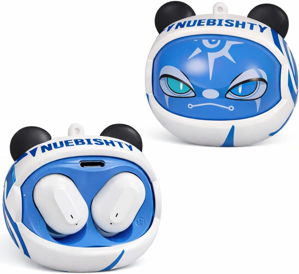 Face Changing Wireless Bluetooth Earphone with Bluetooth 5.4, TWS Headphones, HiFi Sound, 30 Hours Battery Life, Type-C Charging (Nuebisht)