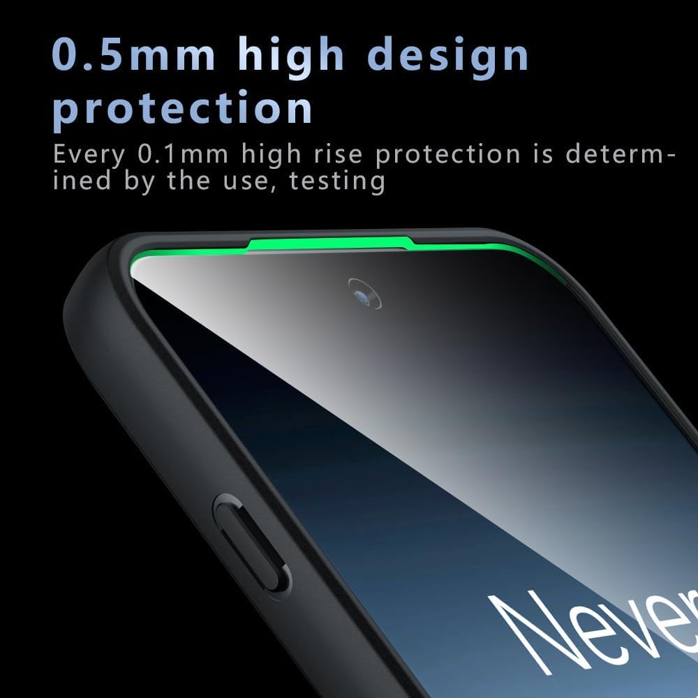 Lemxiee Cover per OnePlus Nord 5 Case con Anti-impronta & Anti-caduta Custodia in silipere flessibile + Acrilico smerigliato