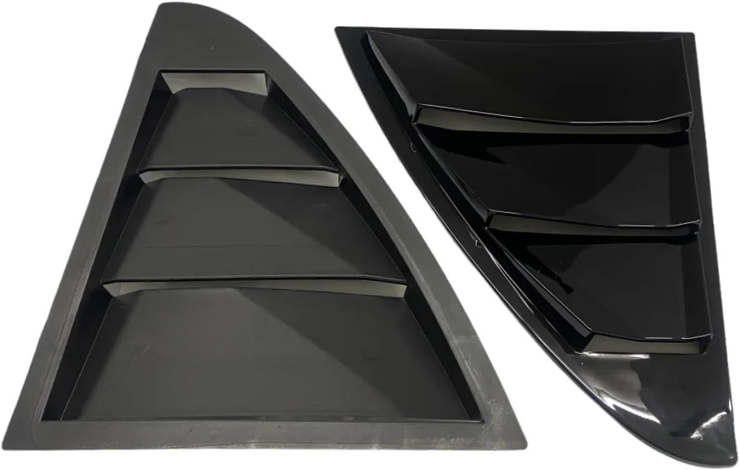 Compatible for Mercedes Benz C-Class W205 2015-2021 C180 C200 C220 C250 C300 Car Rear Louver Window Side Shutter Cover Vent ScoopTrim(Glossy Black)