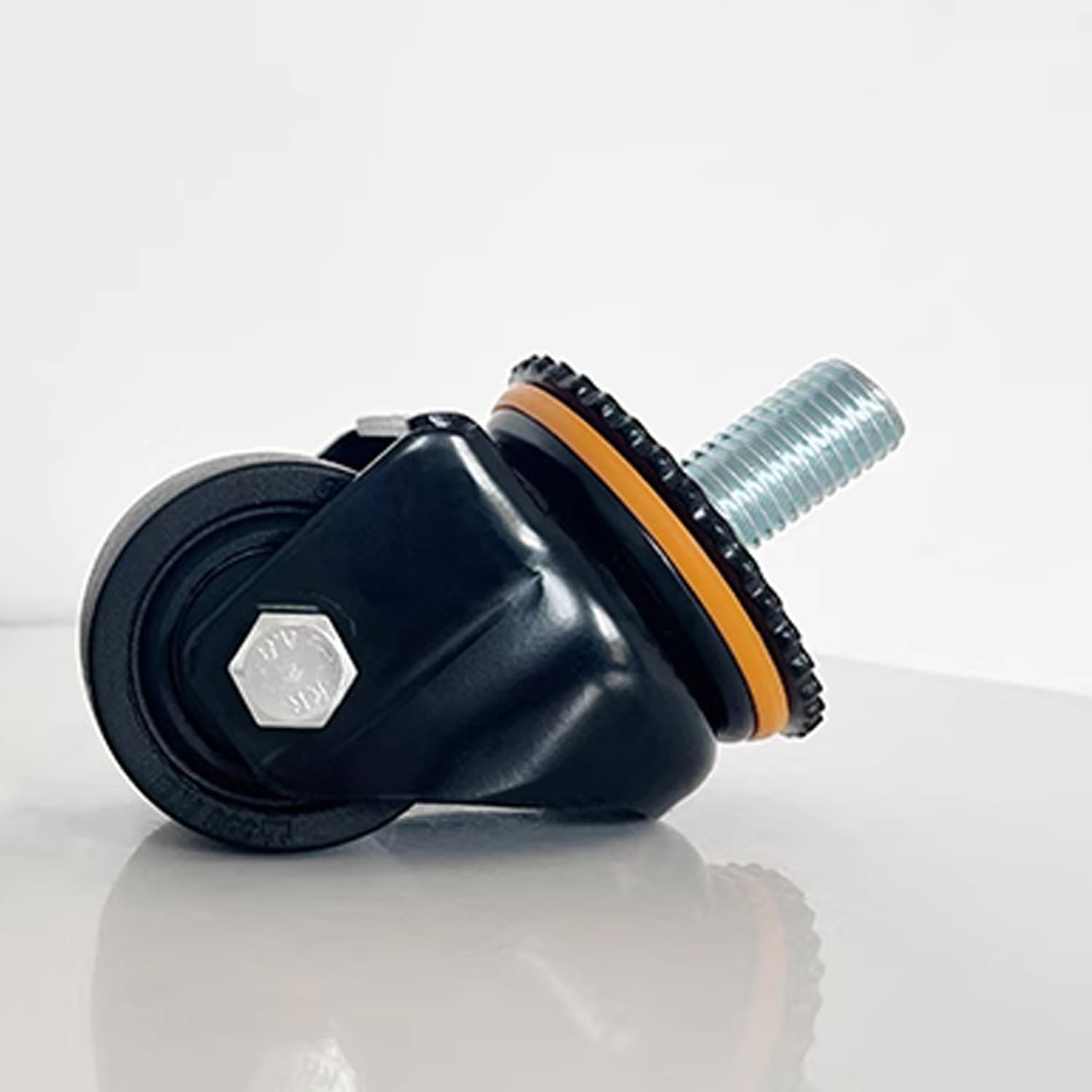 Set di 4 Ruote girevoli con Freno M20 in Nylon, Resistenti, da 2/2,5/3 Pollici, Ideali per carrelli industriali, mobili e Applicazioni meccaniche.