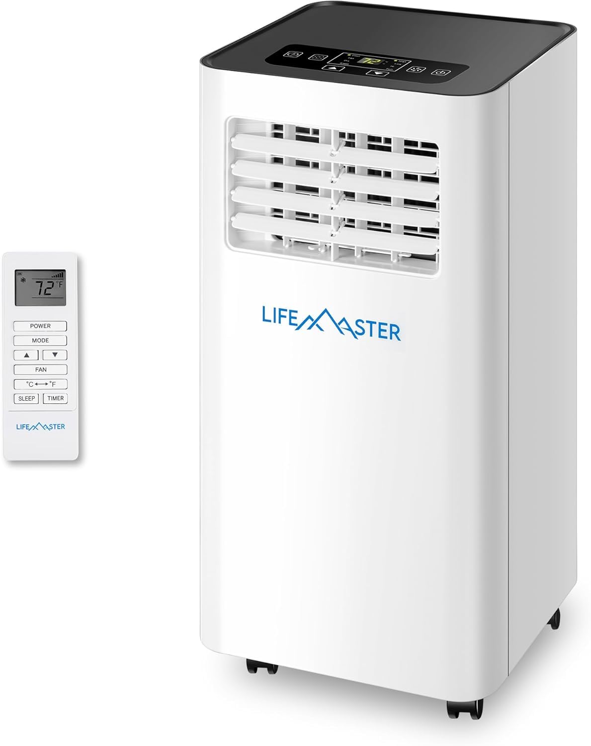 LifeMaster 10,000 BTU Portable Air Conditioners, Room Air Conditioner with Digital Remote for Room up to 450 Sq.Ft, 3-in-1 Portable AC Unit with with Installation Kit for Home/Office/Dorms