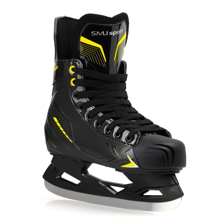 Pattini da hockey per bambini, regolabili, da hockey su ghiaccio, SMJ UT500