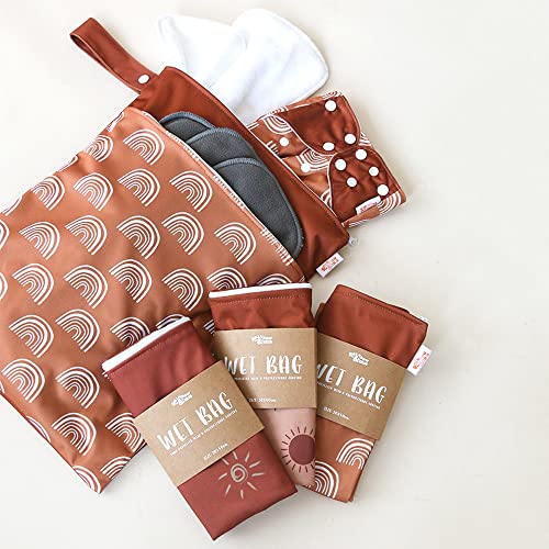 image for MOMIGO Wet Dry Bags for Baby Cloth Diapers - Reusable, Washable for Ba