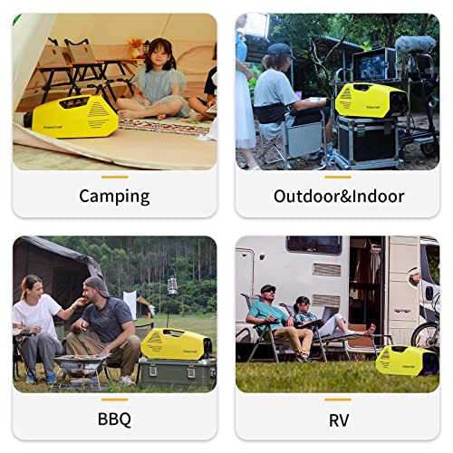 Kazigak Portable Air Conditioners, 220W Low Power Consumption, 24VDC, Tent Air Conditioner 2380BTU, Fast Cooling AC for Van and RV, Camping Tent, Fishing, Car, Truck, Outdoor, Indoor (Yellow) by Kazigak - Used condition - Image 8