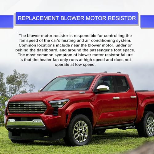 Image of HVAC Resistor Blower Motor Resistor OE# 87138-04052, 973-582, 8713804052, RU746, RU1435 Blower Resistor with Wire Harness Replacement for 2005-2020 Toyota Tacoma