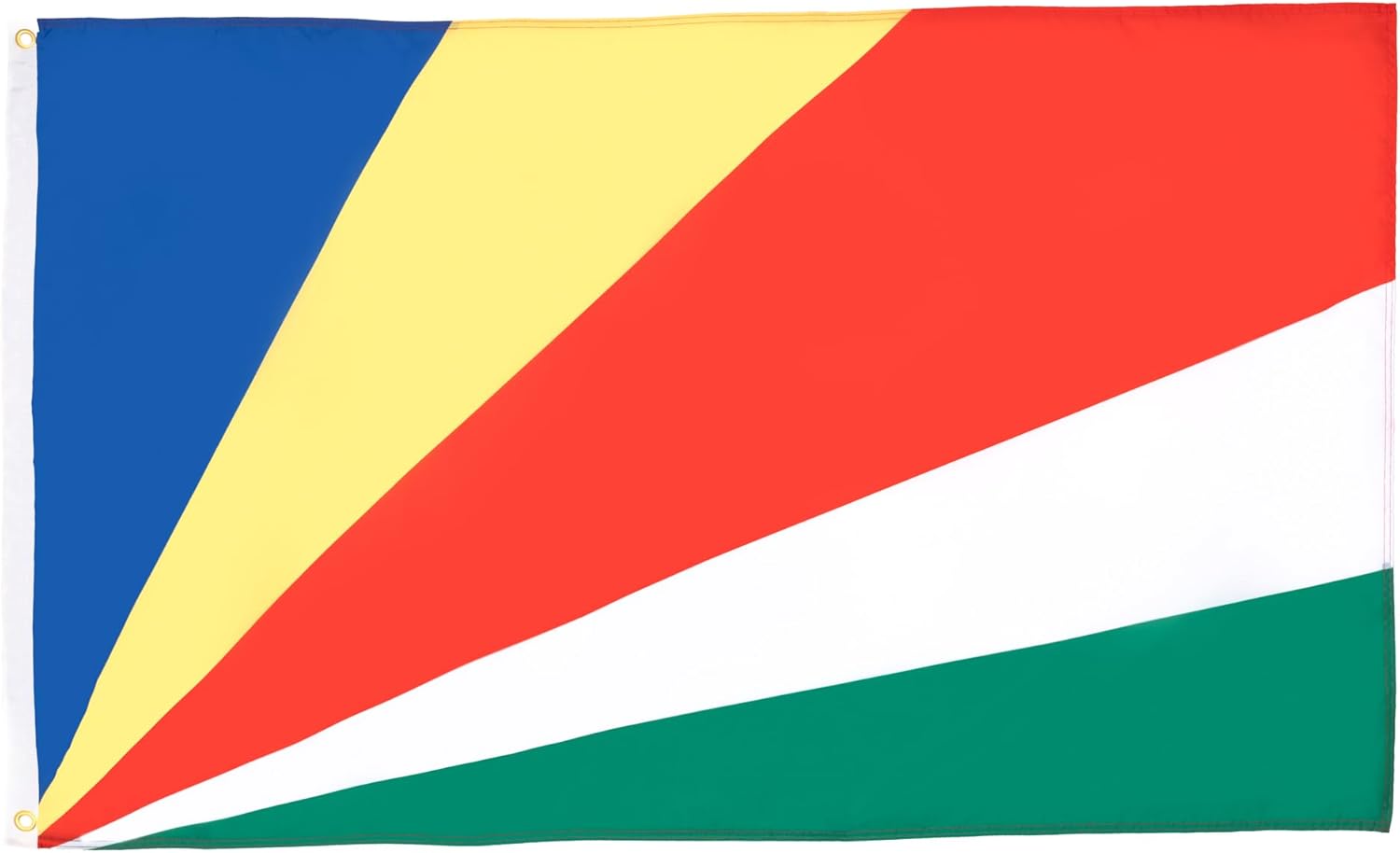 AZ FLAG - Seychelles Flag - 2x3 Ft - 100D Polyester Seychellois Banner with Two Metal Grommets - Fade Resistant - Vivid Colors - 2' x 3' Feet - 90x60 Cm