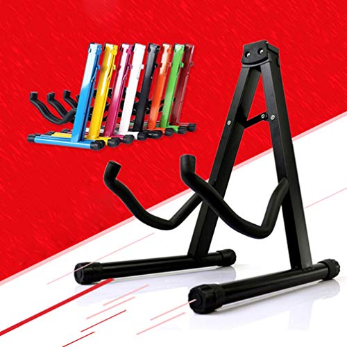 EXCEART Bass Guitar Ukulele Stand Clássica Guitarra Elétrica Stand UM- Frame Dobrável Display Stand