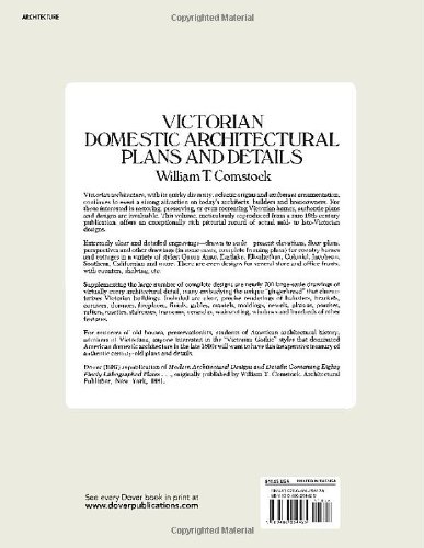 Victorian Domestic Architectural Plans and Details: 734 Scale Drawings of Doorways, Windows, Staircases, Moldings, Cornices, and Other Elements (Dover Architecture) - Image 2