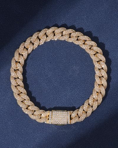 Pulsera Cuban Link LuxeFlex 7 pulgadas Oro miniatura 6