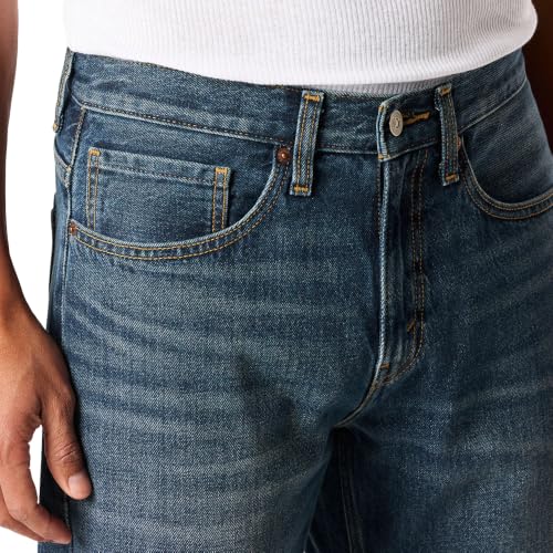 Levi Strauss Signature Gold Men's Loose Fit Jeans, (New) Brake Shop Blue, 34Wx34L - image 6