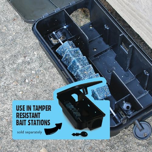 The Big Cheese All-Weather Block Bait - 10g x 30 Kills Mice and Rats Damp-Proof, Weather-Resistant, Blue Difenacoum - Image 7