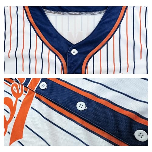 Camiseta personalizada de béisbol con nombre, número y logo, para hombres, jóvenes, mujeres y niños, talla S-6XL miniatura 6