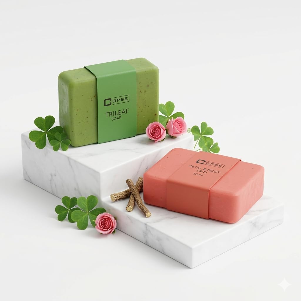 Buy Copse Trileaf & Petal & Root Trio Soap Combo | Herbal Bath